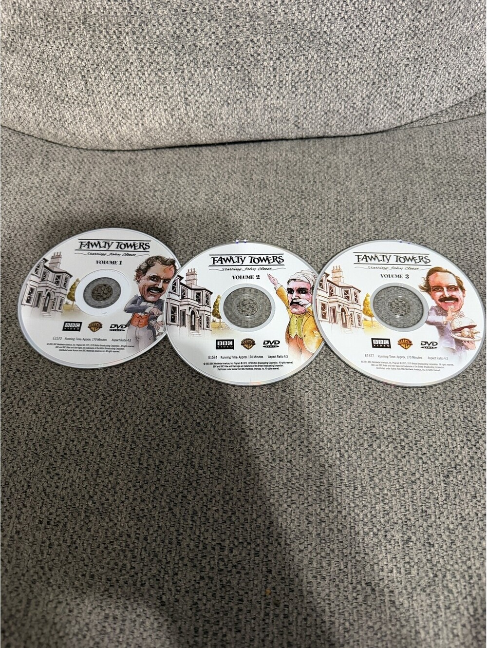 Fawlty Towers Vol 1-3 DVD Set John Cleese BBC British Comedy 4:3 Full Screen